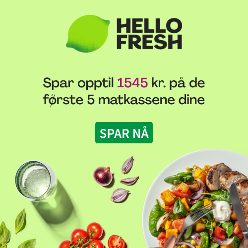 HelloFresh — Spar på middagen — opptil 1 545 kr ny kunde