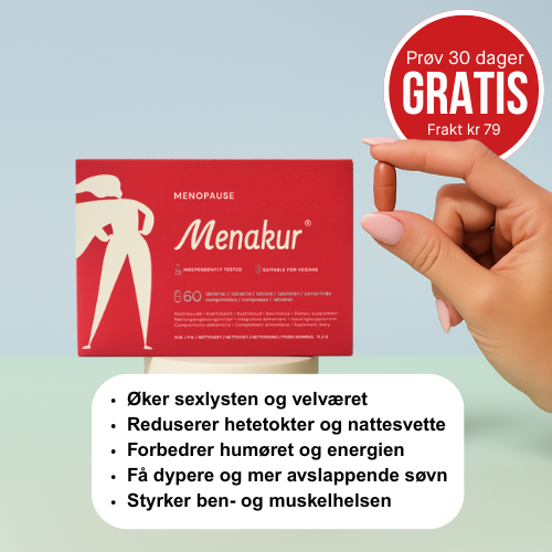 Menakur tilbud hvor du får 1 pakke til 0 kr + frakt