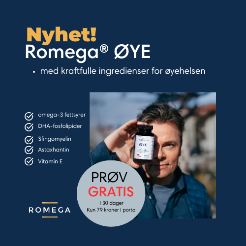 Romega Eye — Omega-3 for øyehelsen