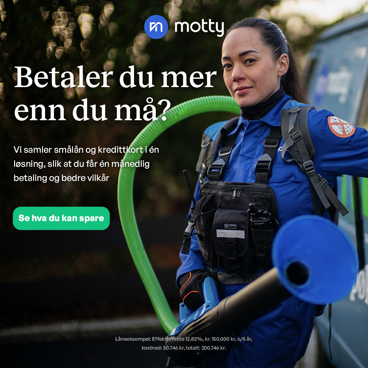 Motty Refinansiering — Refinansier gjelden din