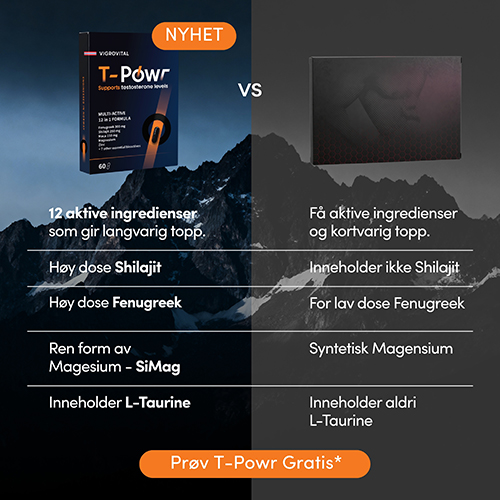 VigroVital T-powr — Naturlig testosteronstøtte for menn